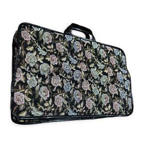 Vintage floral luggage bag